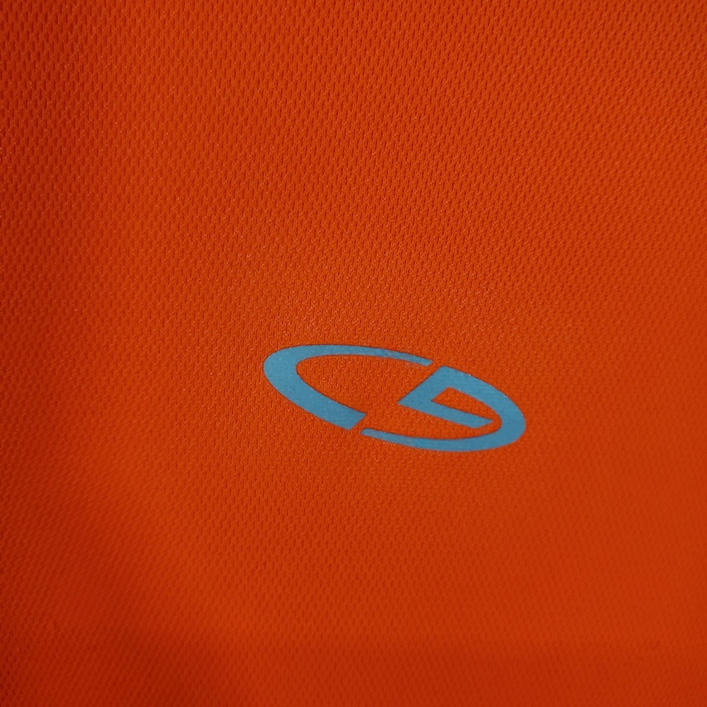 Champion Running Long Sleeve Top‎ Duo Dry Orange Black Athletic Shirt Men's - Picture 3 of 7